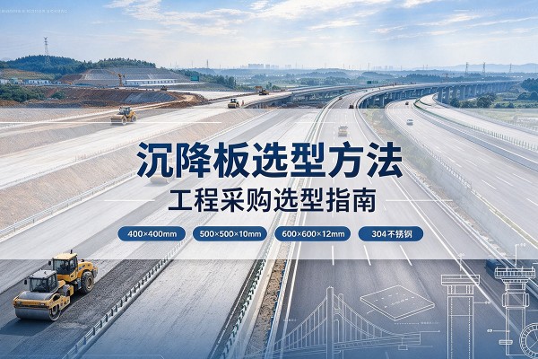 安定沉降板选择方法
