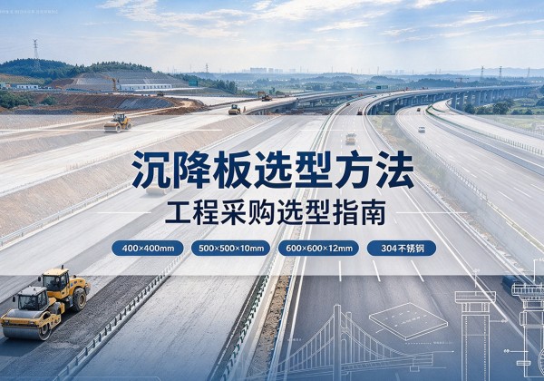 安定沉降板选择方法